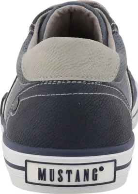 Produktbild von Mustang Herren Sneaker aus pflegeleichtem perforiertem Polyurethan26M0151001, Größe:42 EU, Farbe:Blau