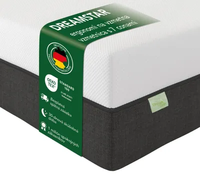 Obrázok produktu pre Prémiový 7-zónový matrac s taštičkovým pružinovým jadrom | H3 | 90 x 190 cm | vyrobené v Nemecku | 22 cm | DREAMSTAR Premium