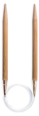Produktbild von Bambus-Rundstricknadel, 60 cm Länge, 9 mm Stärke - 1 Stück