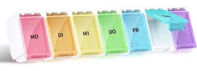 Produktbild von Famanu Tablettenbox 7 Tage - Kompakt und tragbar für den täglichen Gebrauch
