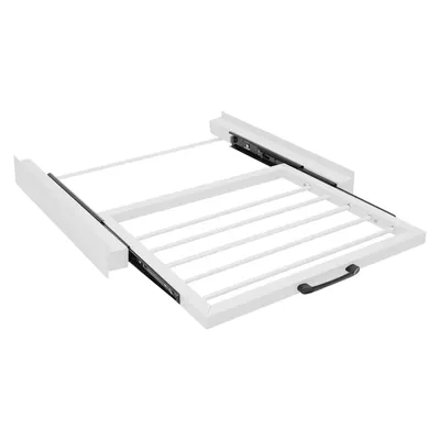 Image de Cadre intermédiaire universel extensible en fer avec 5 barres pour machine à laver et sèche-linge