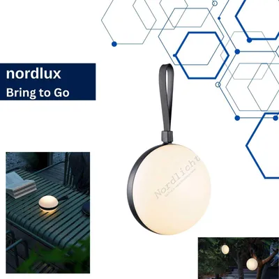 Produktbild von Akku-Leuchte Nordlux Bring To-Go 16 Außenleuchte LED Stufendimmer Hängelampe