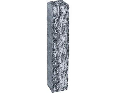 Produktbild von Rechteckpalisade iMount Pass weiß-schwarz 15 cm x 12,5 cm x 105 cm