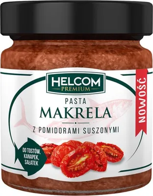 Zdjęcie produktu dla Pasta z makreli z suszonymi pomidorami Helcom 0,18 kg