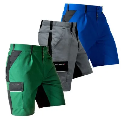 Produktbild von Pfanner Shorts mit Stretchgewebe, Farbe:grün/schwarz, Größe:58
