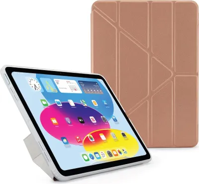 Produktbild von Pipetto Origami Case, Schutzhülle für iPad 2022, Rosegold