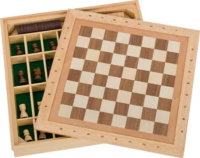 Produktbild von Spiele-Set Schach, Dame und Mühle