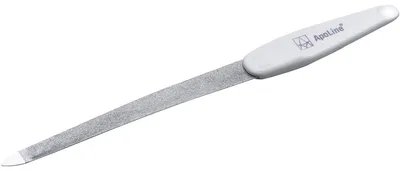 Produktbild von apoline Nagelfeile gewölbt 17cm verchromt, 1 St. Feile