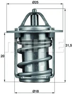 Produktbild von Behr Thermostat, Kühlmittel  Tx 6 83