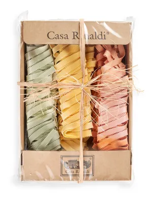 Immagine prodotto di Casa Rinaldi pasta all'uovo Pizzi tricolore verde rosso e giallo 500g