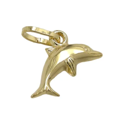Immagine prodotto di Ciondolo 12x7mm piccolo delfino lucido ORO 9ct