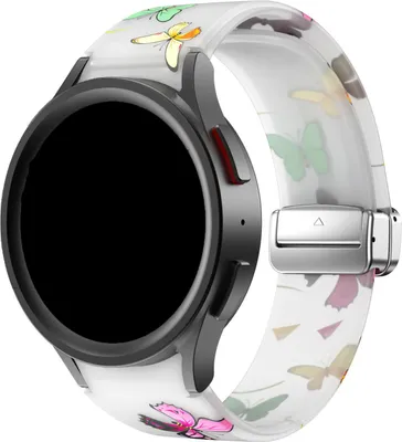 Produktbild von Strap-it Luminous Butterfly Samsung Galaxy Watch 6 - 40mm Armband D-Buckle