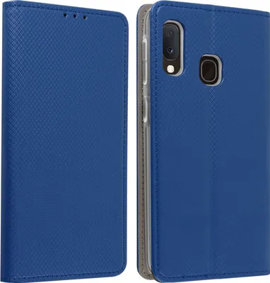 Produktbild von Avizar, Klapphülle mit Kartenfach und Ständer für Samsung Galaxy A20e, Nachtblau