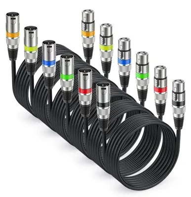 Produktbild von Solidchoice – XLR-Mikrofonkabel, 1 Meter, für professionelle Audioanlagen