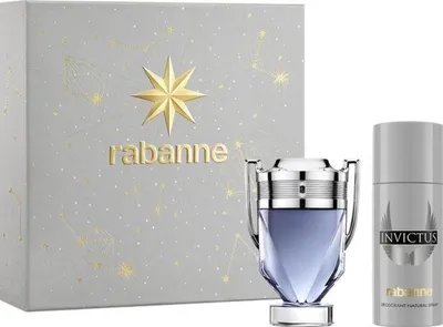 Image de Rabanne 65223526, Homme, 1 pièce, Eau de toilette, 100 ml, 2 pièces, *** Déodorant Invictus *** ALCOHOL DENAT, AQUA (WATER), PARFUM (FRAGRANCE), ETHYLHEXYLGLYCERIN,...