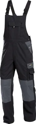 Produktbild von DASSY® Versailles Zweifarbige Arbeitslatzhose mit Kniepolstertaschen SCHWARZ/ZEMENTGRAU Gr.62 Länge: STANDARD