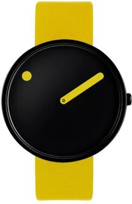 Image de PICTO Montre bracelet cuir jaune 43388-6120B