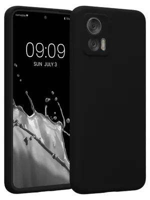 Produktbild von kwmobile Hülle kompatibel mit Motorola Edge 30 Neo - Hülle Silikon gummiert - Handyhülle - Handy Case in Schwarz