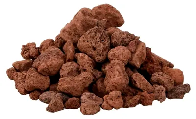 Produktbild von Lavastein, Vulkanstein, Vulkangestein Natur, Dekoration für Aquarien, 25 kg, Rot, 1-2 cm