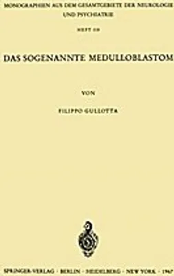 Obrázek produktu pro Das Sogenannte Medulloblastom