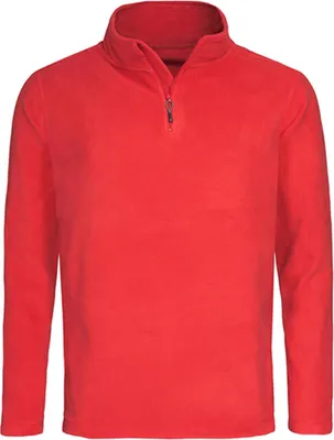 Produktbild von Stedman ST5020 | Active Fleece Half Zip / Herren Sweatshirt |  | WRAP - Farbe: Scarlet Red - Größe: M
