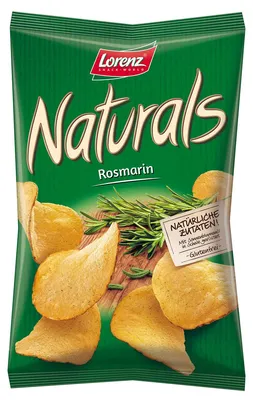 Image de Lorenz Naturals Chips de pommes de terre au romarin en barquette grillées 95g