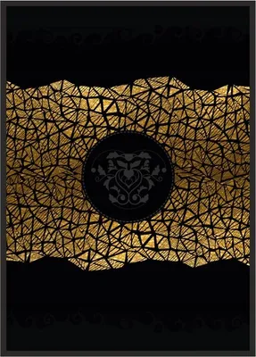 Obrázok produktu pre Obrazový plagát v ráme 43x33 cm zlatý P697