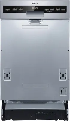 Produktbild von KKT KOLBE Unterbaufähiger Geschirrspüler | teilintegrierbare Spülmaschine | 45cm | Edelstahl | AquaStop | Höhenverstellbar Oberkorb | 7 Spülprogramme | 10 Maßgedecke | Zeitvorwahl 1-24 | DW4505ED
