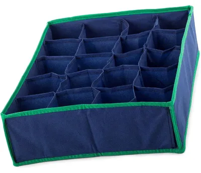 Obrázek produktu pro Verk 01621 Organizer do zásuvky na prádlo s 20 přihrádkami modrý