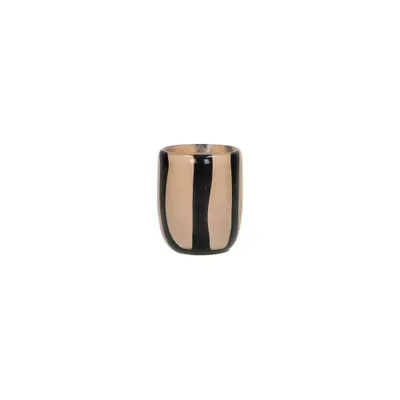 Productafbeelding van Pomax Cannes vaas en windlicht van glas, ivoorwit, Ø 7 x H 8 cm