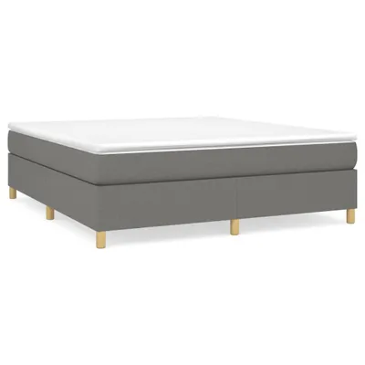 Produktbild von Boxspringbett mit Matratze Dunkelgrau 180x200 cm Stoff