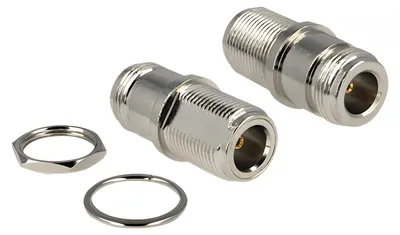 Produktbild von Delock Adapter N Buchse zu N Buchse zum Einbau