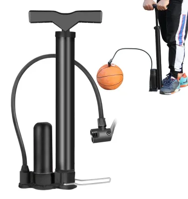 Image de Pompe à vélo manuelle avec aiguilles de gonflage multifonctions