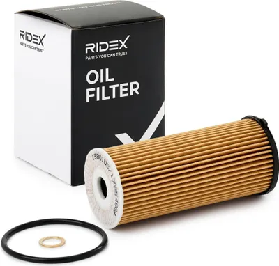 Produktbild von Ölfilter RIDEX 7O0379 Filtereinsatz für VW POLO (9N) Golf VII Schrägheck (5G1, BQ1, BE1, BE2) Polo Schrägheck (6R1, 6C1) für BMW 3 Touring (E91)