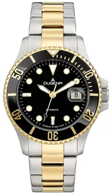 Produktbild von Dugena Herren-Uhr Diver Automatik Edelstahl-Band Gold-Ton 4460776