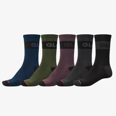 Produktbild von Globe Horizons Crew Sock 5 Pack Dark Assorted M