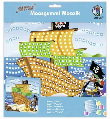 Produktbild von URSUS Moosgummi-Mosaik "Glitter - Pirat"