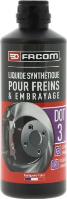 Immagine prodotto di Liquido freni DOT3 Facom, 500 ml, punto di ebollizione > 205 °C, FMVSS 116 DOT3, SAE J1703