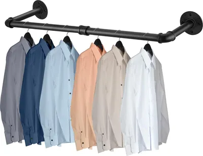 Produktbild von Schweres Metall-Regal 90 cm wandmontiert schwarz
