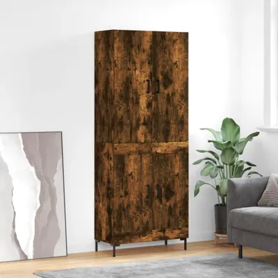 Obrázek produktu pro vidaXL Highboard kouřový dub 69,5x34x180 cm výrobek ze dřeva
