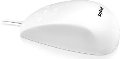 Immagine prodotto di KeySonic KSM-3020M-W - Maus - 5 Tasten - verkabelt - USB - weiß