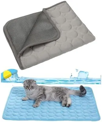 Produktbild von Kühlmatte für Hunde Hundematte, Hundekühlmatte Selbstkühlend,Bett Kühldecke, Kühlkissen für Katzen Atmungsaktiv Waschbares Hundekissen für Sommer