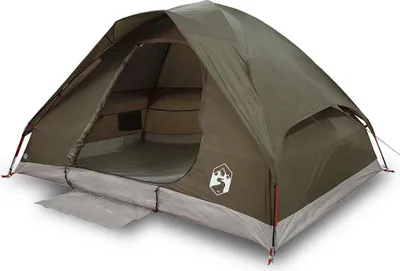 Produktbild von vidaXL Kuppel-Campingzelt 2 Personen Braun Wasserdicht