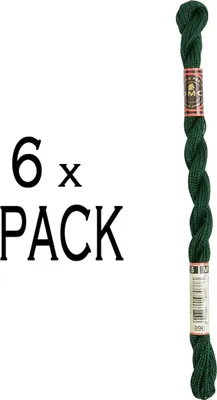 Produktbild von 6 Stück DMC Perlstickgarn, Größe 5, 15 Meter, Farbe 115AR/5-890