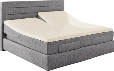 Produktbild von Hahn Haustextilien Elasthan-Feinjersey-Spannbetttuch für Split-Topper 180-200x200 cm Höhe 4-10 cm ecru