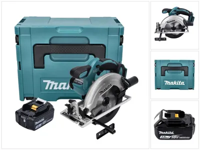 Image de Makita DSS 611 F1J Scie circulaire sans fil 18 V 165 mm + 1x Batterie 3,0 Ah + Coffret Makpac - sans chargeur