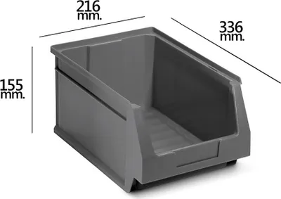 Immagine prodotto di Cassetto impilabile grigio Nº54 336x216x155 mm (6/6)