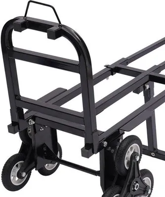Obrázek produktu pro Ruční vozík se 6 koly – vhodný pro překonávání schodů – nosnost 210 kg – skládací – nastavitelná rukojeť