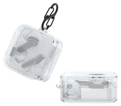 Produktbild von kwmobile Schutzhülle für Nothing ear (2) Hülle - TPU Silikon Case für Kopfhörer Ladecase - stoßfestes Cover mit Karabiner - Transparent
