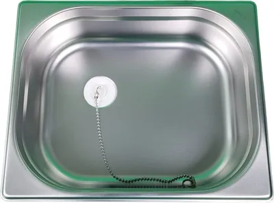 Produktbild von Spüle Spülbecken Waschbecken Edelstahl Camping Wohnmobil Imbisswagen – 2-tlg.
